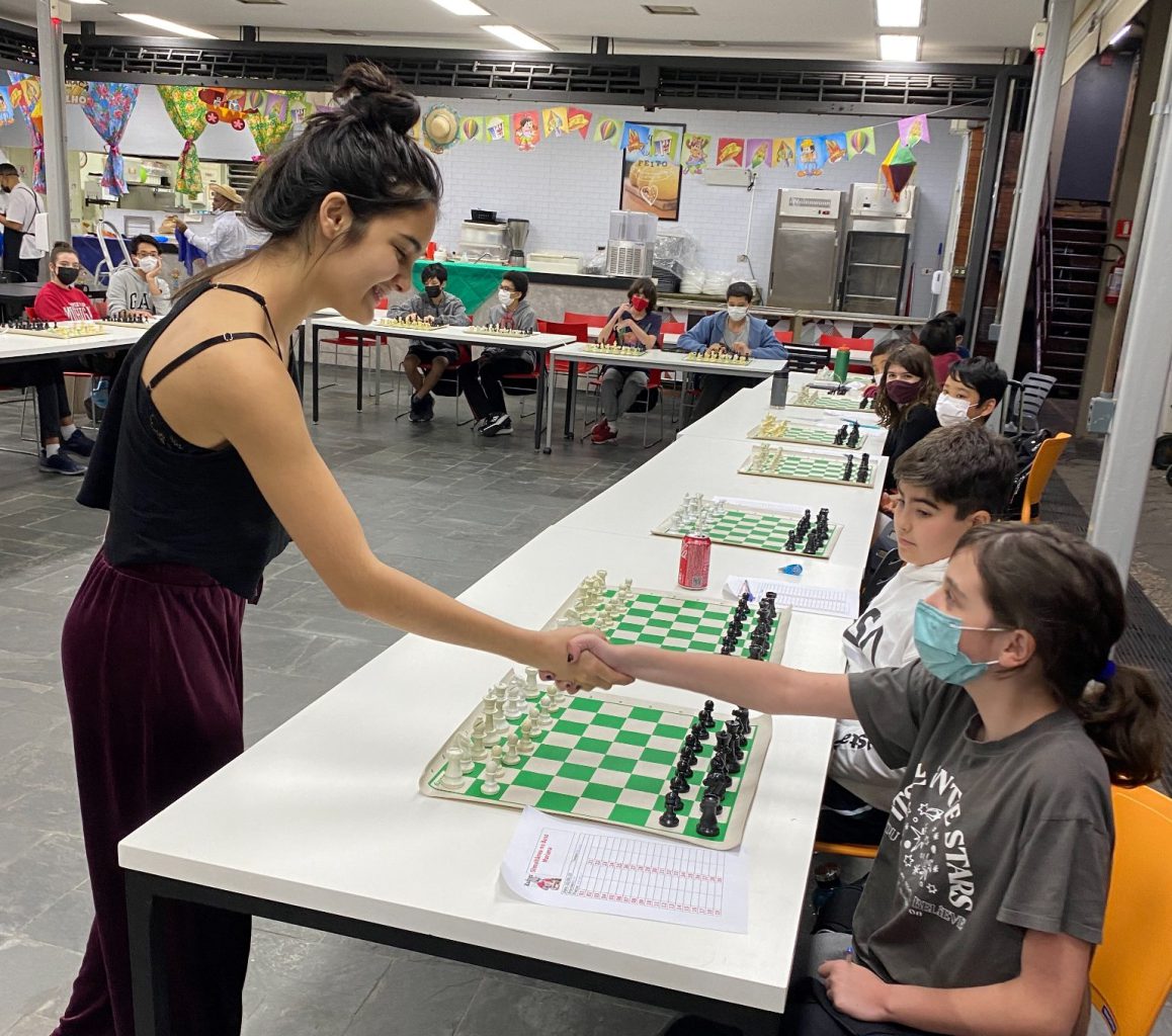 Simultânea com os alunos Chessflix
